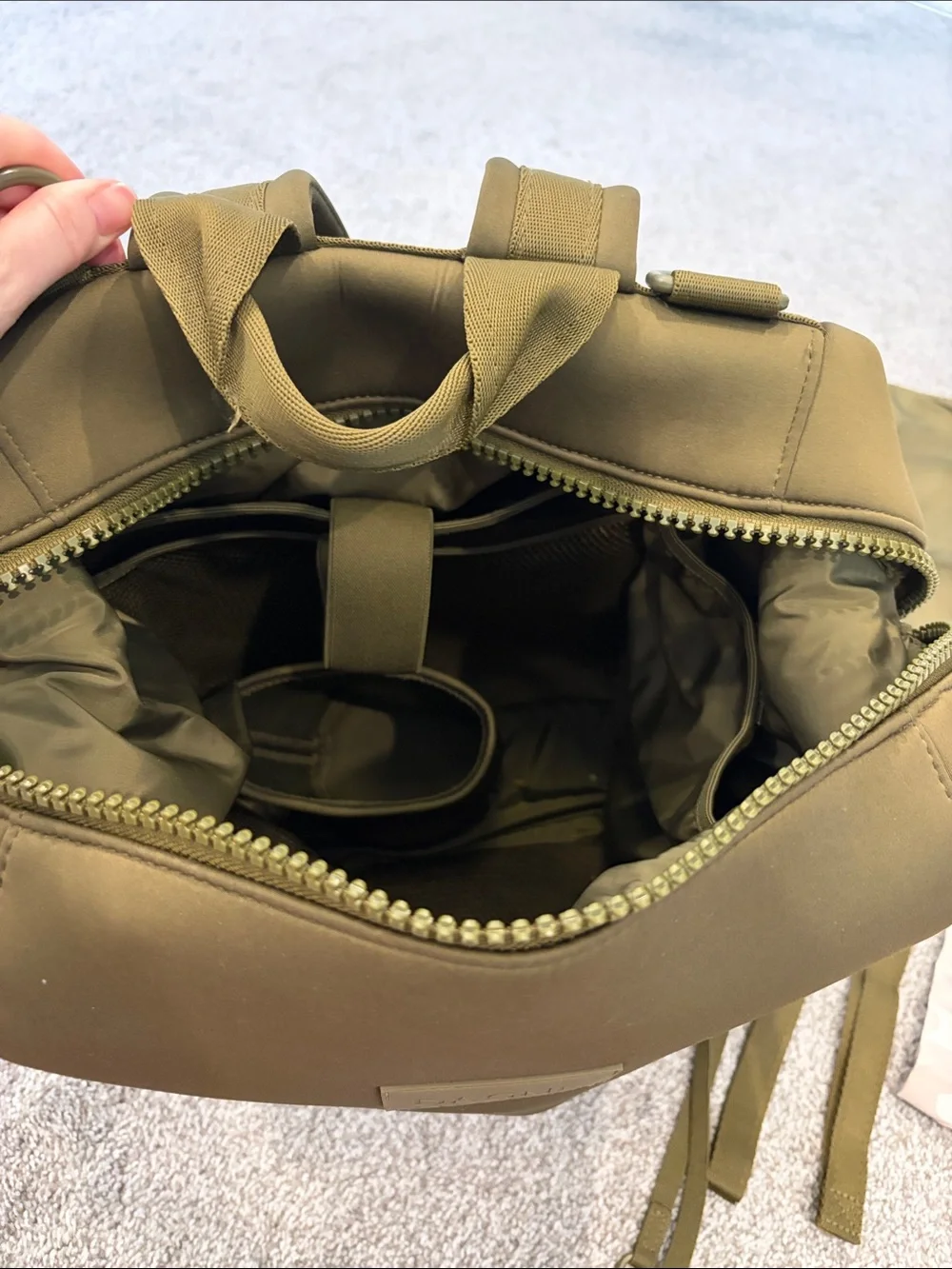 Dagne Dover Dark Moss Indi Large diaper Backpack